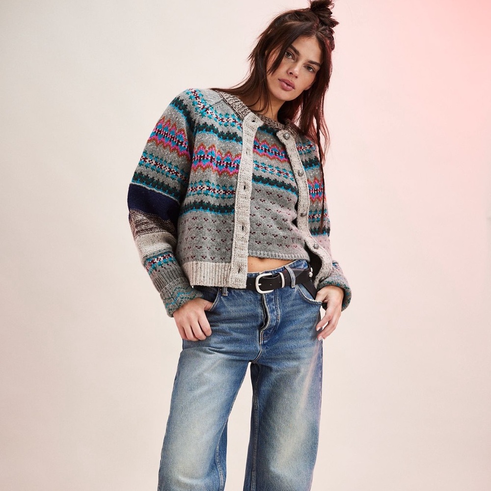 We the free bright at home cardi set/wool/Large